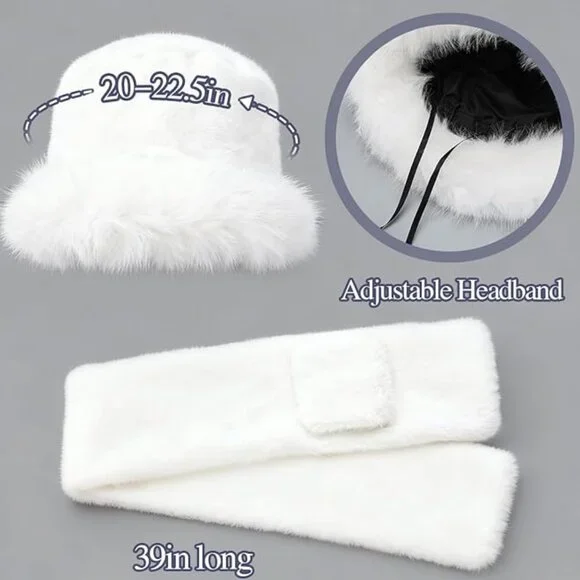 Warm Fur Bucket Hat - Picture 2 of 5